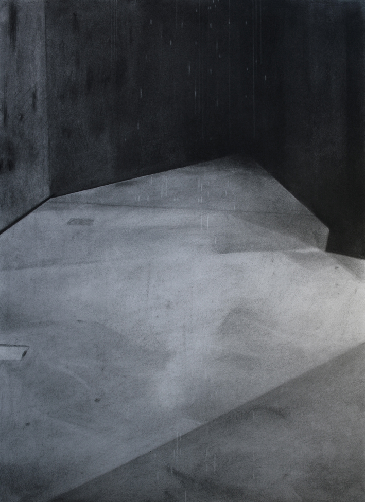 near - 80x60cm - charcoal on paper - 2017