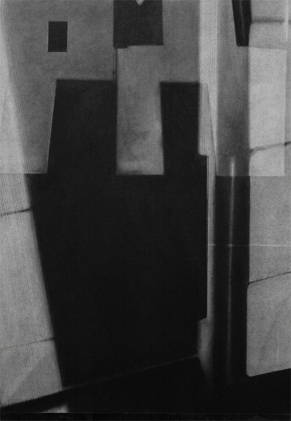 present - 70x50cm - charcoal on paper - 2017