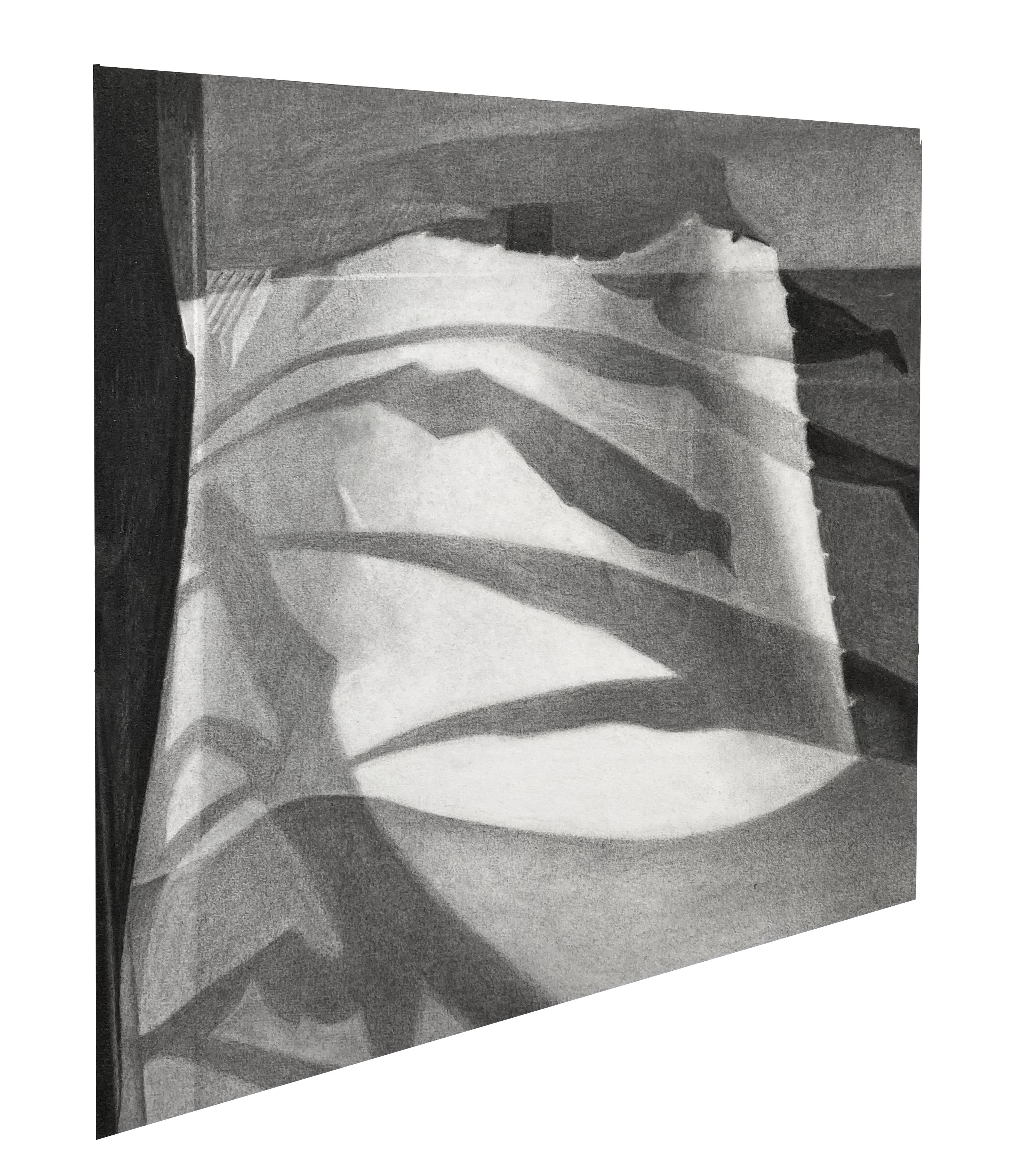 shadow studies II - 42x35cm - charcoal on paper - 2021