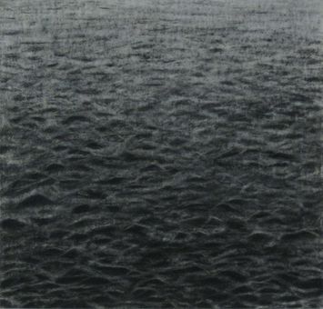 piece of sea - 47,5x50cm - charcoal on paper - 2012