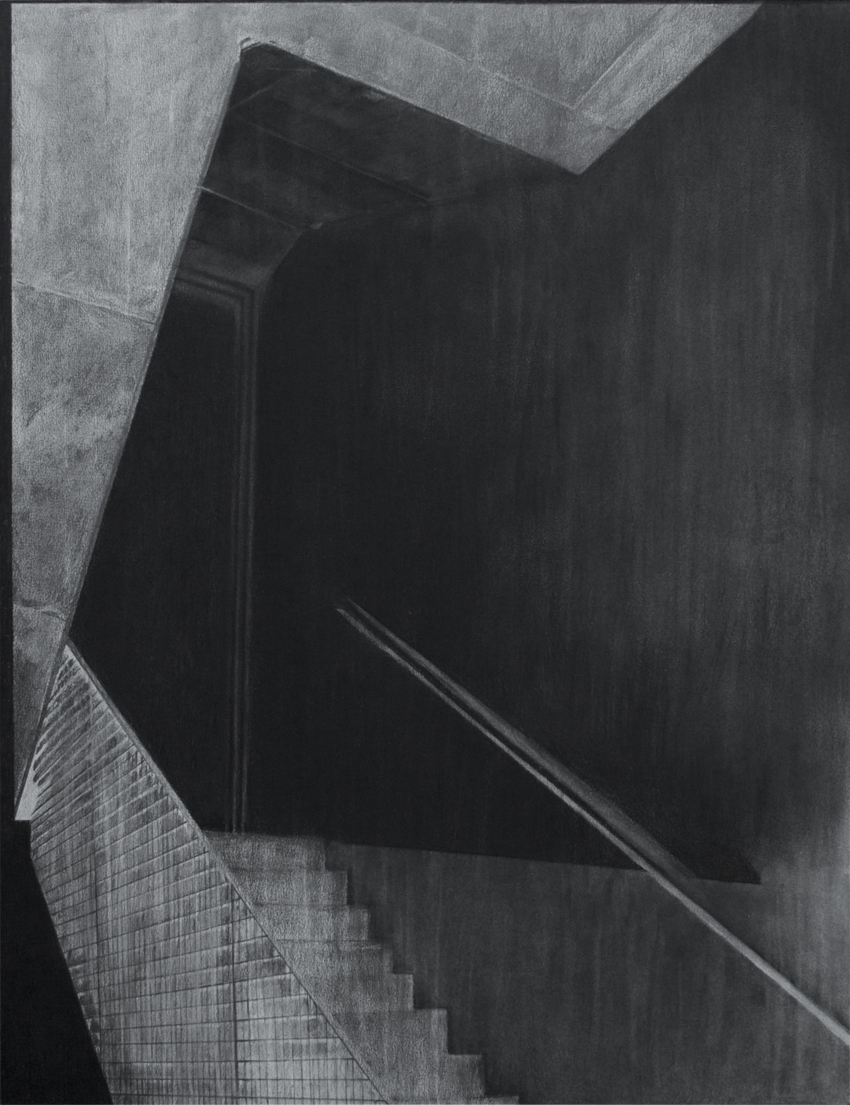 trap - 65x50cm - charcoal & graphite on paper - 2015