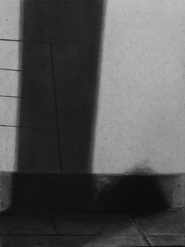 warm shadow II - 80x60cm - charcoal on paper - 2015