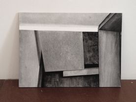 corner block - 50x70cm - charcoal on paper - 2016