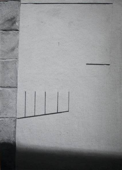 warm shadow I - charcoal on paper - 70x50cm - 2015